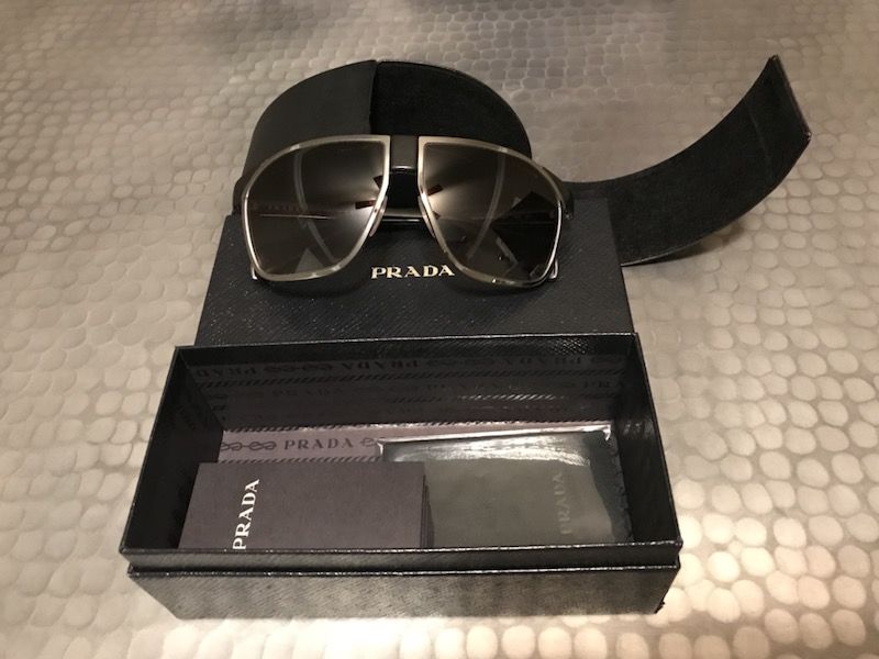 PRADA Sunglasses SPR 21P Grey 1AB-0A7 PR21PS. Discontinued - HARD TO FIND. NIB!