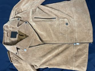 Mens Beige Leather Jacket