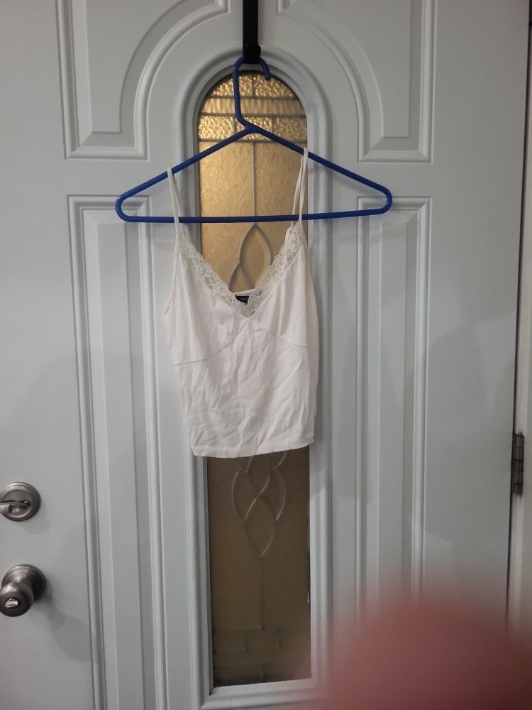 Lace Tank Tip White