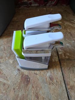 Casabella Sink Sider Duo with Sponge - White & Chrome Plating