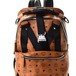 MCM Jemison Backpack & Belt Bag Visetos Cognac