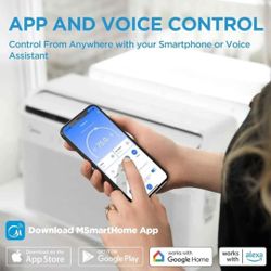New In Box Smart Phone Midea 12,000 BTU Ushaped Inverter Technology Window Ac Air Conditioner Quiet Efficent Cold 👍 