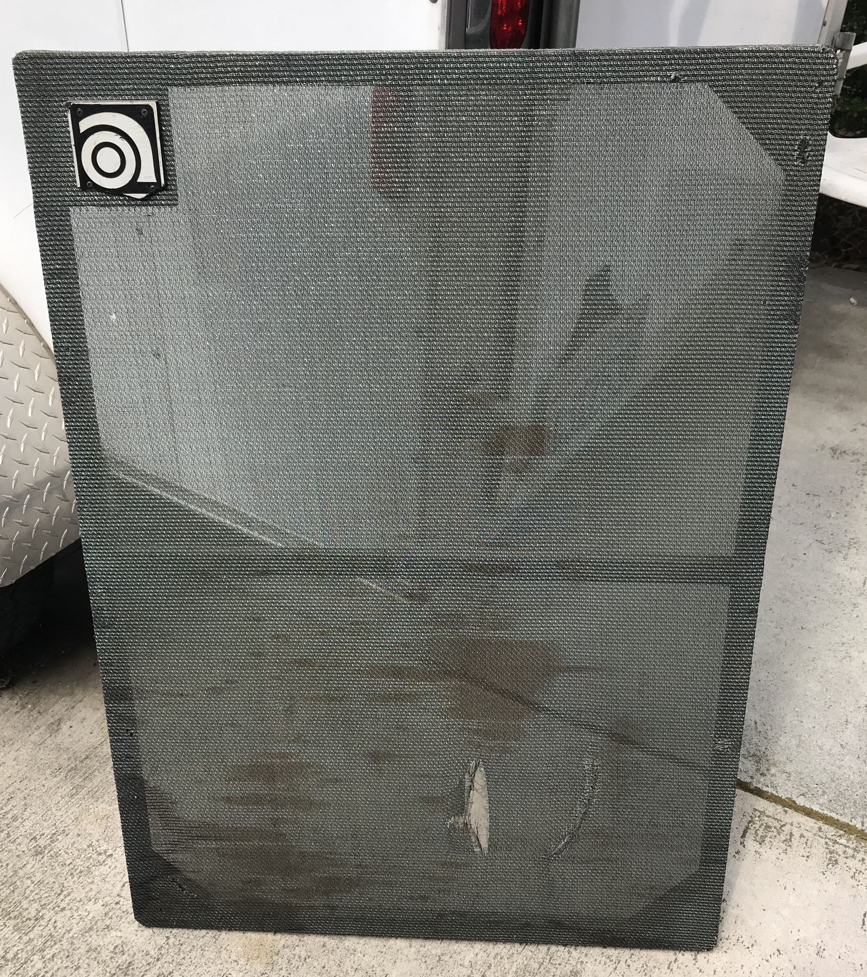 Ampeg B25B cabinet. This is a 60s 70s Ampeg 2x15 or 4x12 Cabinet baffle board frame Grill
