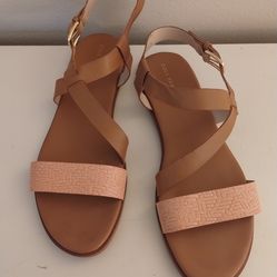 Cole Haan Womens Classic W12457 Pink Ankle Strap Strappy flat Sandals Size 11 B