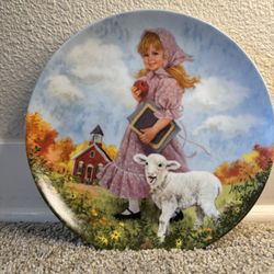 Reco Limited Edition Mother Goose Collector Plate Mary Had a Little Lamb 1985