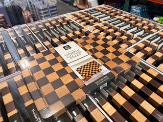 HUGE SALE Members Mark Checkered Wooden Cutting Board Brand New ONLY $9.99