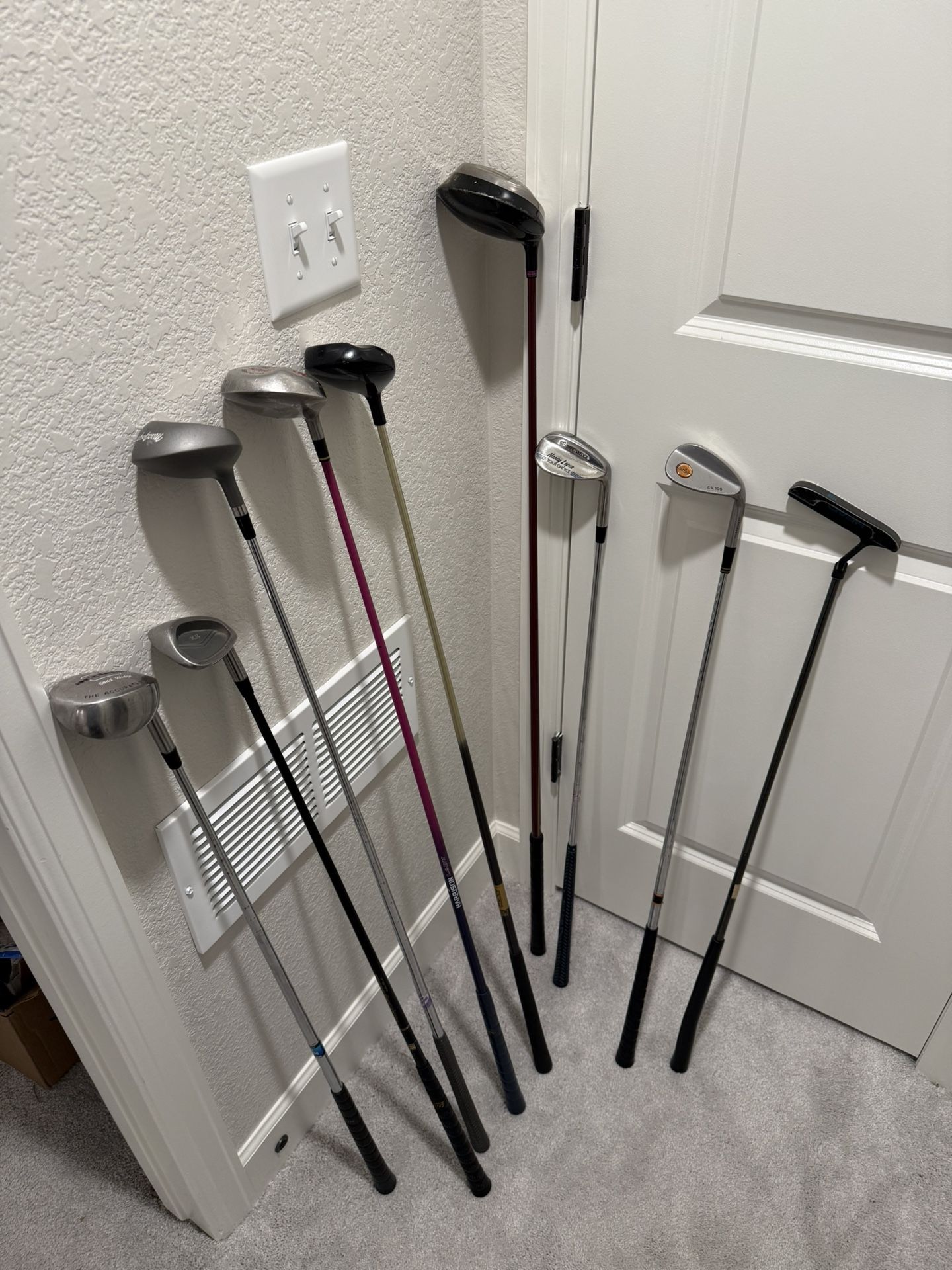 Various Golf Clubs 