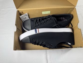 Ben Sherman Dorset Lo Black Men's Size 13 Canvas Sneakers Memory Foam NEW