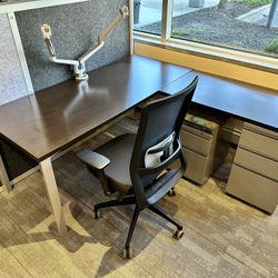 Herman Miller L-Shaped Desk