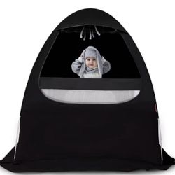 Blackout Cover for Pack N Play, Baby Blackout Tent to Block Out 97% Light, Alumi
