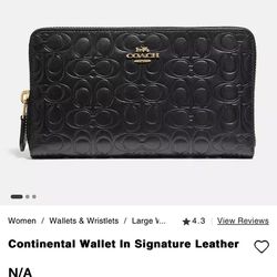 New With Tags Coach Wallet 