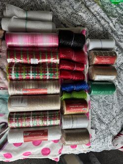 Bulk Lot Polypro Mesh Ribbon Rolls