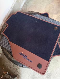 OEM Ferrari 488 Spider Blue Floor Mats Set - Original Factory