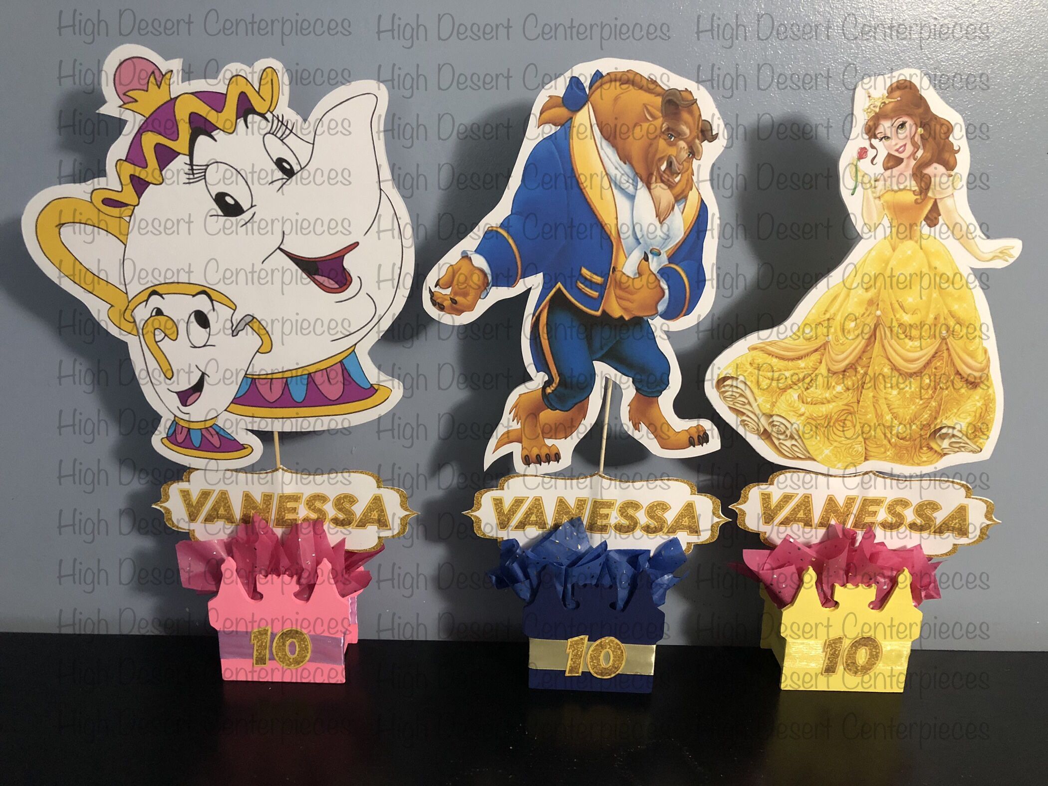Beauty And The Beast Centerpieces