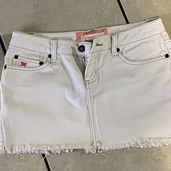 Vintage Aeropostal Cream White Mini Skirt 