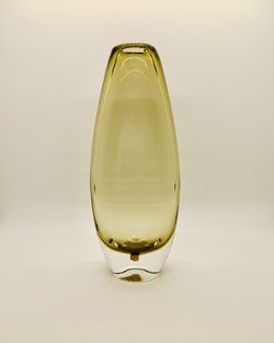 Johansfors Signed Art Glass Vase By Bengt Orup