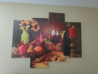 Canvas 4 piece wall Art