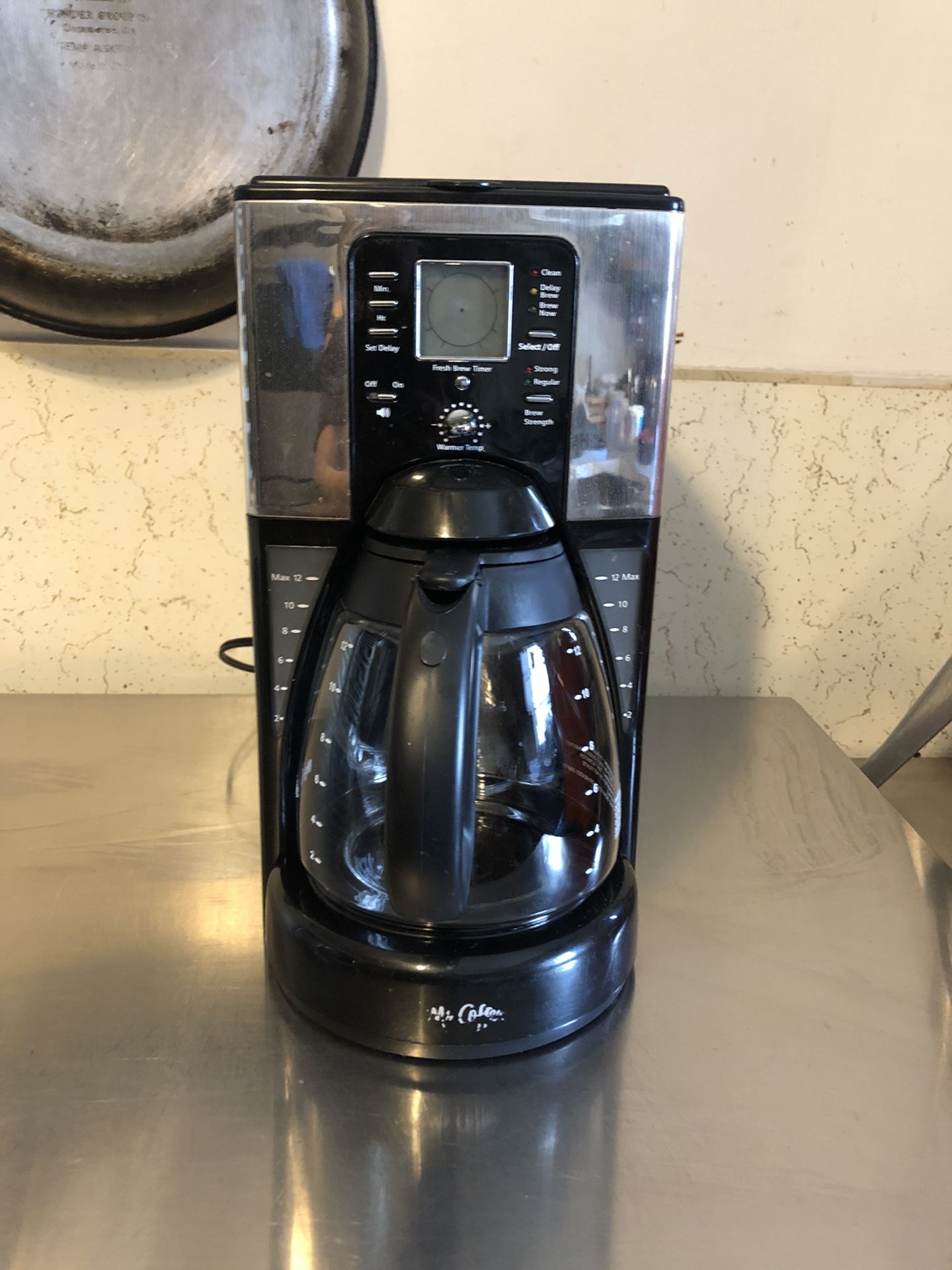Mr. Coffee 12-Cup Programmable Coffeemaker, 1, Black,Gray,Stainless Steel