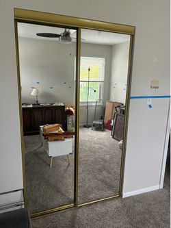 79”x”48”(2 Doors@ 48”)Mirrored Sliding Closet Doors