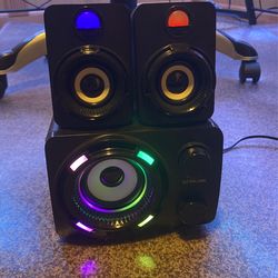 Brand New Set Of Glow Up Light Speakers