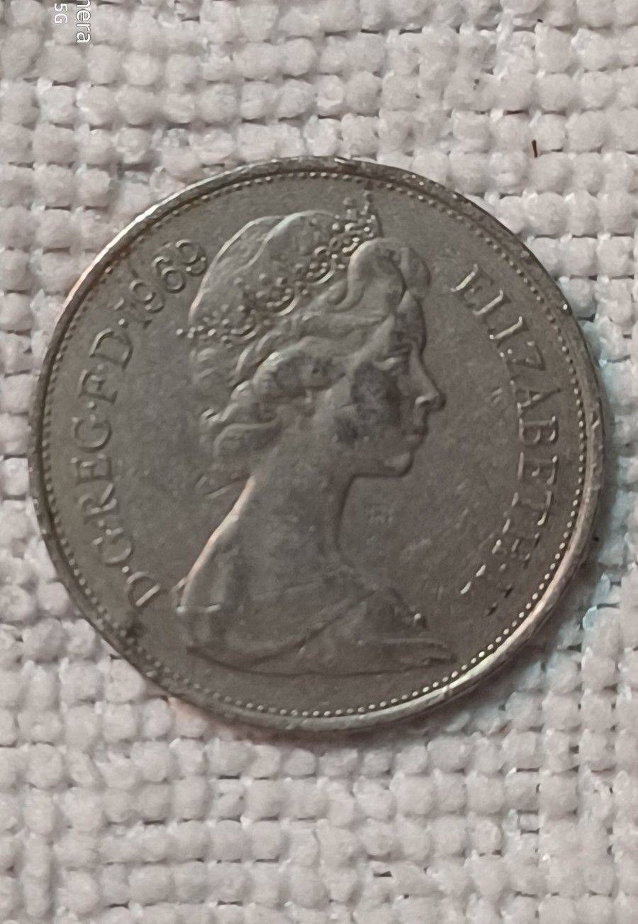 Coin, Great Britain, 10 New Pence, 1969