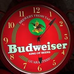 Antique Budweiser Wall Clock 🕰️ 