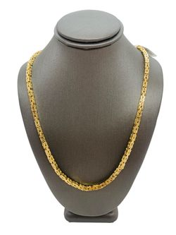 14K Yellow Gold Byzantine Chain | Size 19 in | 38.4g