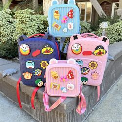 “Crocs” Of Backpacks Children’s Moddable Backpack blue Or pink 