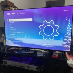 43in 1080p Roku TCL Smart Tv