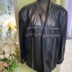 Pamela McCoy Leather Jacket