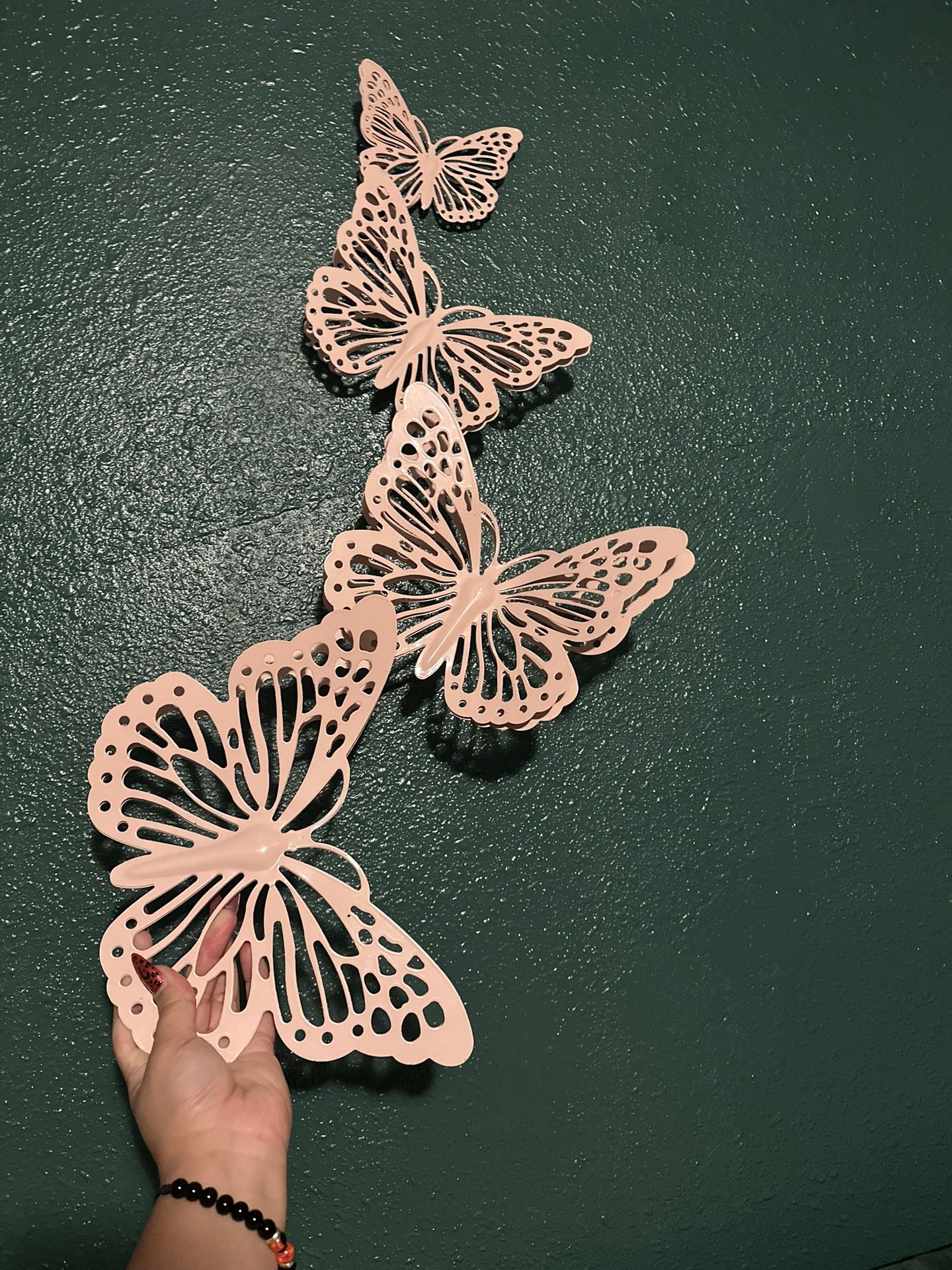 Pink Butterfly Decoration For Wall