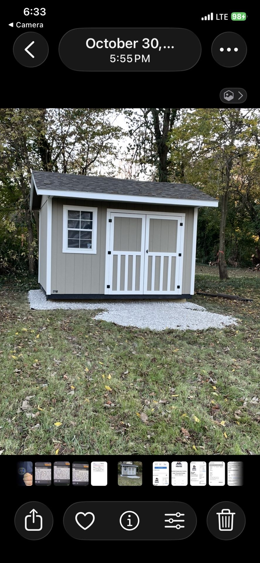 Shed made by Robb’s Portable Buildings
