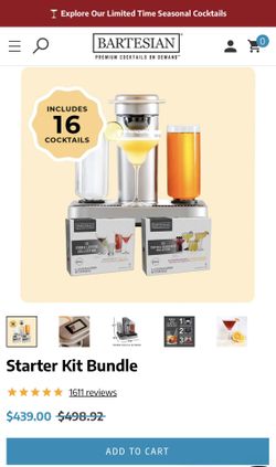 Bartesian Premium Cocktails On Demand