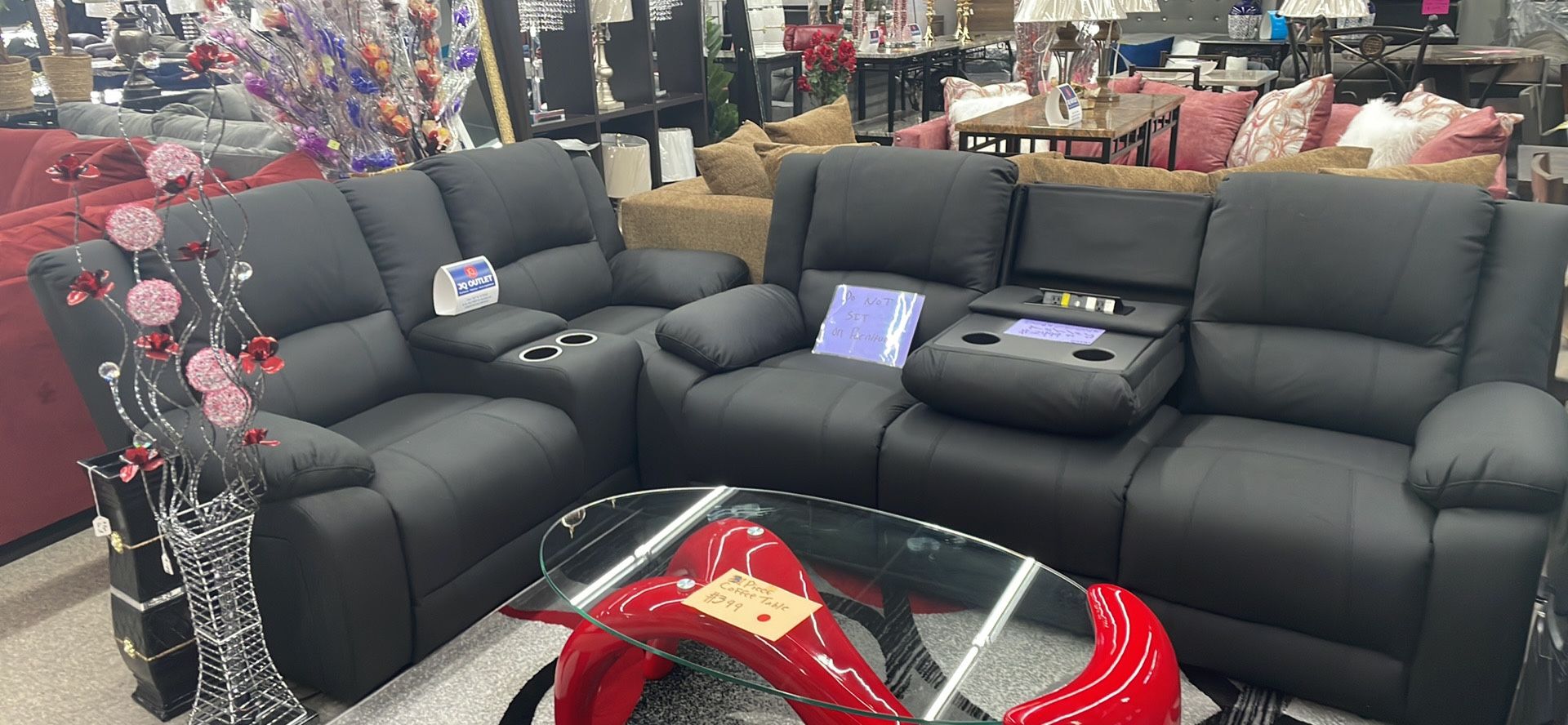Sofa And Loveseat Reclining For $39 Initial Payment
