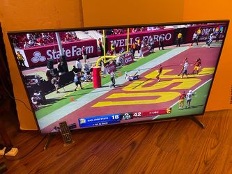 LG 55” (NOT SMART, Sometimes Youtube Works) Remote Control Included. $100 Firm on Price