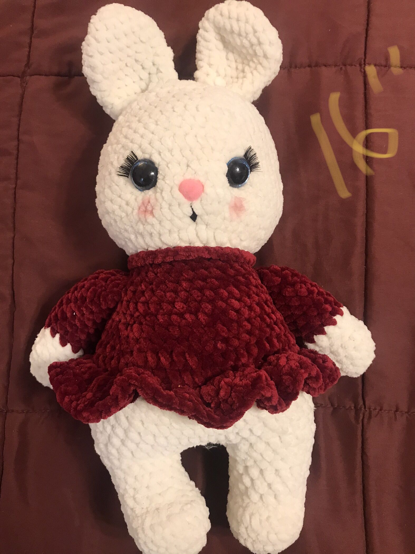 Crochet Bunny (red)