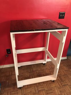 Stain top 2 tier laundry basket holder with wheels