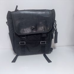 Paperclip Baby Diaper Bag Backpack Black Willow Unisex Modern Leather 