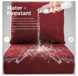 Patio Outdoor Cushions 24x24x6in