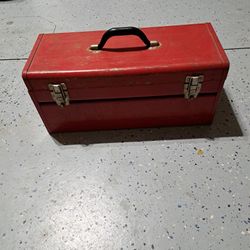 Metal Red Tool Box 