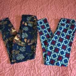 Bundle Of 2 LuLaRoe ONE SIZE leggings 