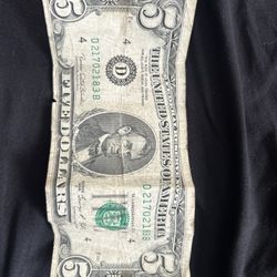 5$ Bill Serie 1969 C 