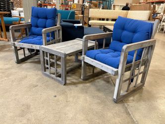 Modern Grey Wash Patio Set