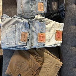 Lot Of 8 Mens Jeans