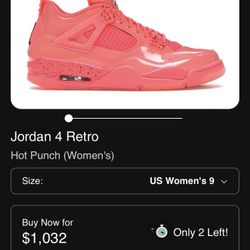 Jordan Retro 4” Hot Punch”