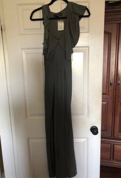 Small long army green dress