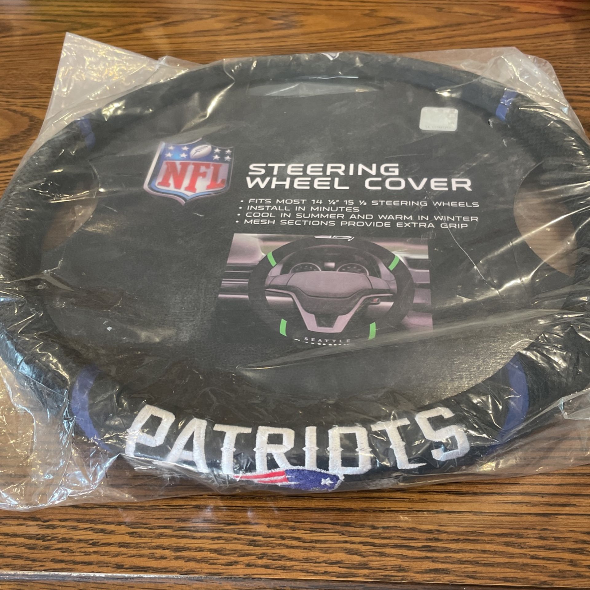 New England Patriots New Steering Wheel Cover