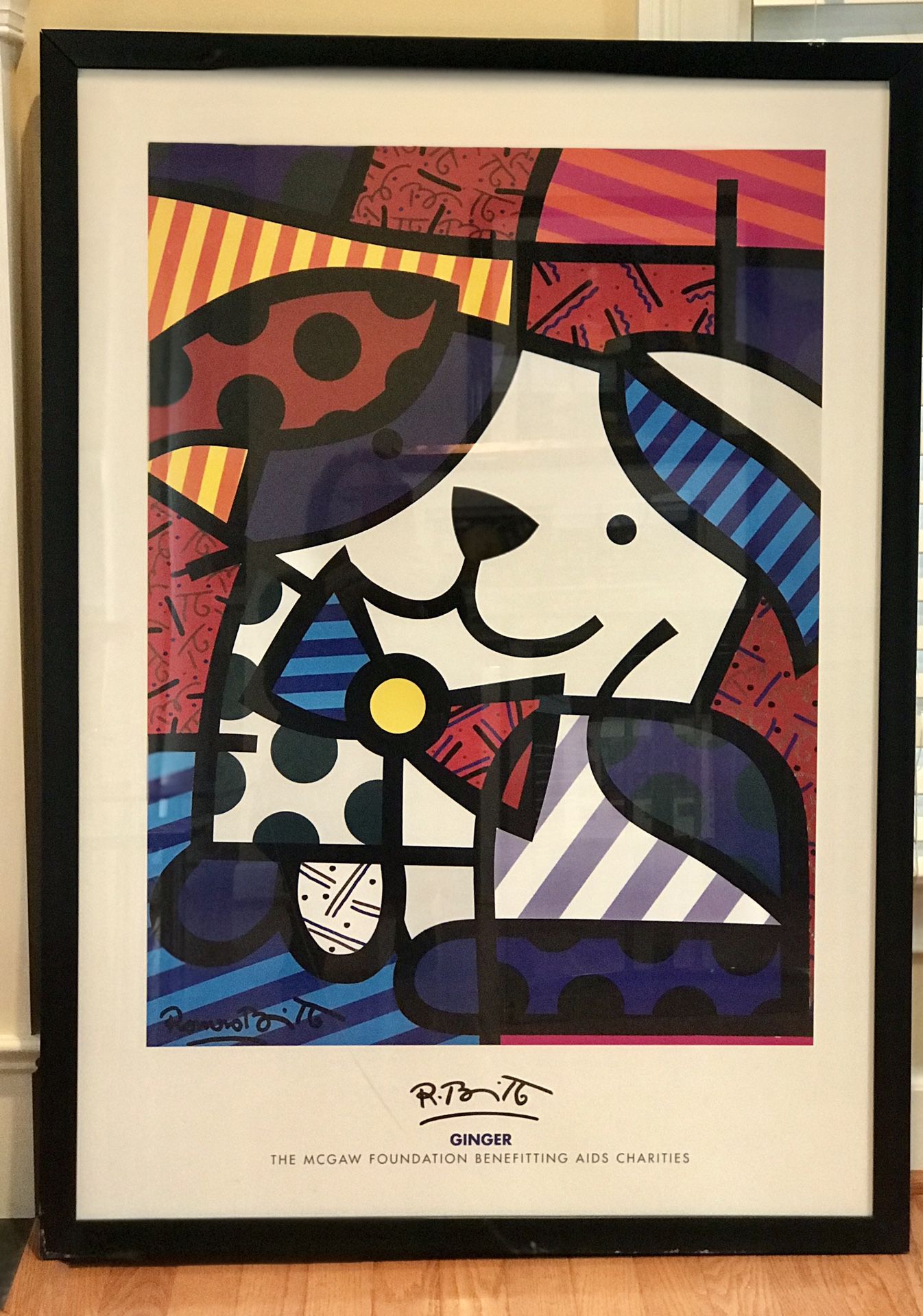 Framed Britto Poster