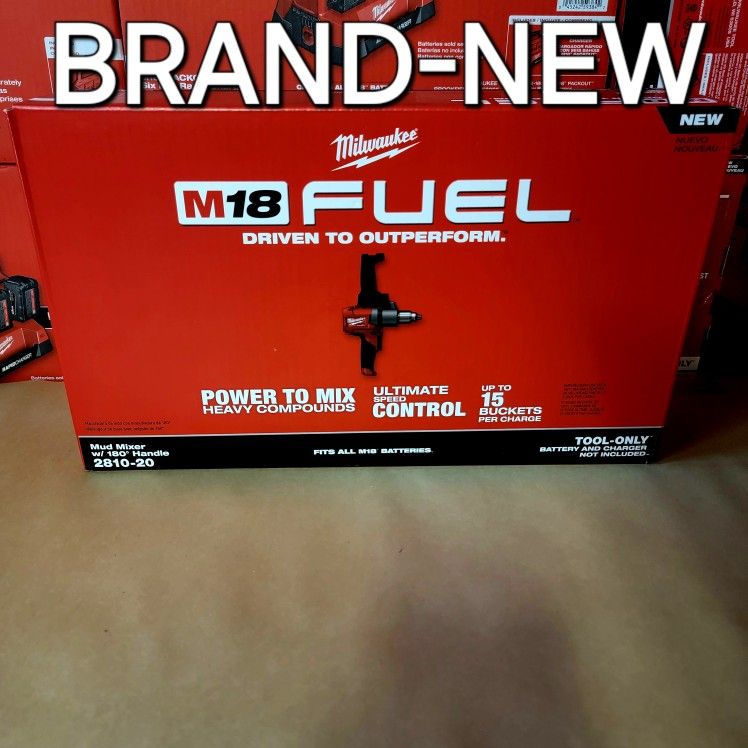 Milwaukee
M18 FUEL 18V Lithium-Ion Brushless Cordless 1/2 in. Mud Mixer (Tool-Only)
