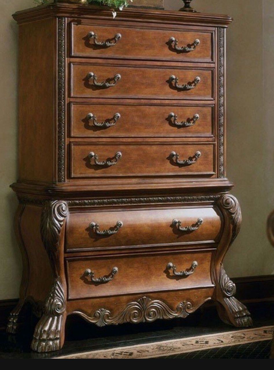 AICO by Michal Amini Eden’s Collection tall chest with six drawers we deliver